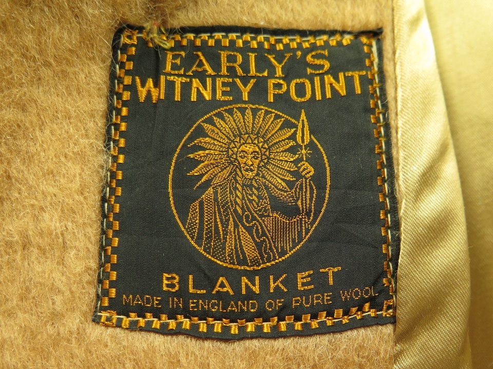 Vintage 50s Witney Point Blanket Jacket Coat 40 Medium England Made ...