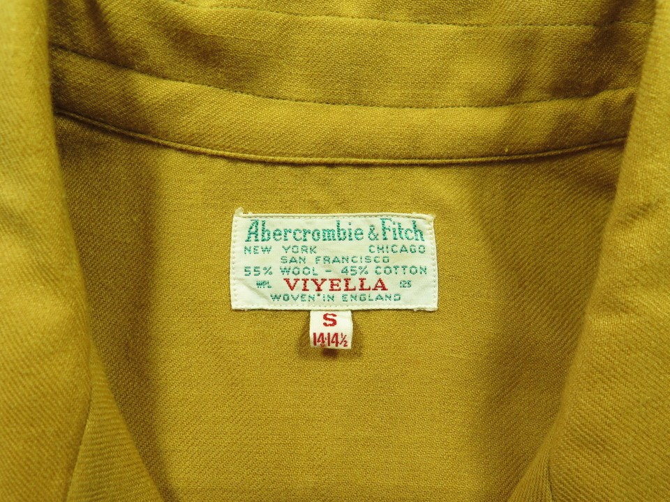 Vintage 50s Abercrombie & Fitch Camp Shirt Mens S Deadstock Gabardine | The  Clothing Vault