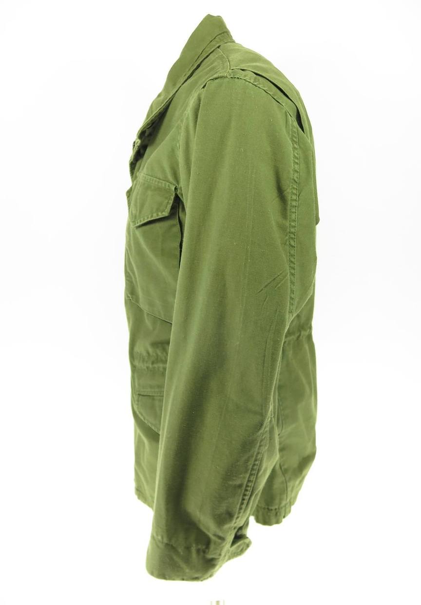 Vintage 80s Alpha Industries M-65 Field Jacket Mens M USA Cotton OG-107 ...