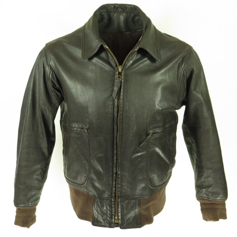 Vintage 50s Horsehide Leather Motorcycle Jacket S Wild One Marlon ...