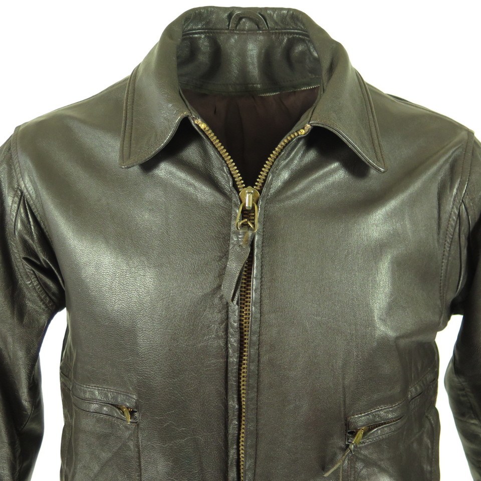Vintage US NAVY G-1 Brown Leather Flight Jacket Mens 38 D pocket | The ...