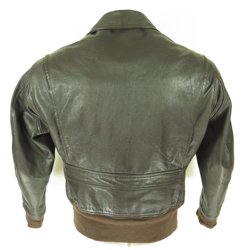 Vintage US NAVY G-1 Brown Leather Flight Jacket Mens 38 D pocket | The ...