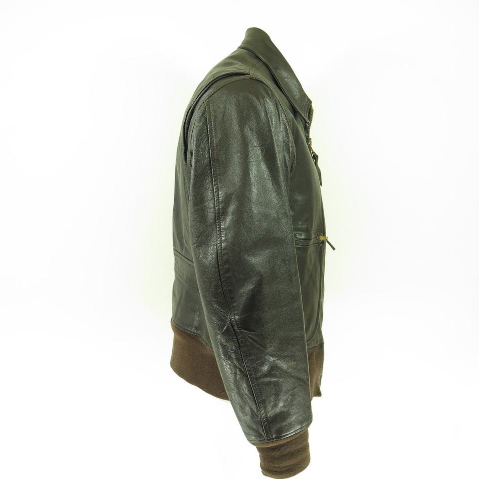 Vintage US NAVY G-1 Brown Leather Flight Jacket Mens 38 D pocket | The ...