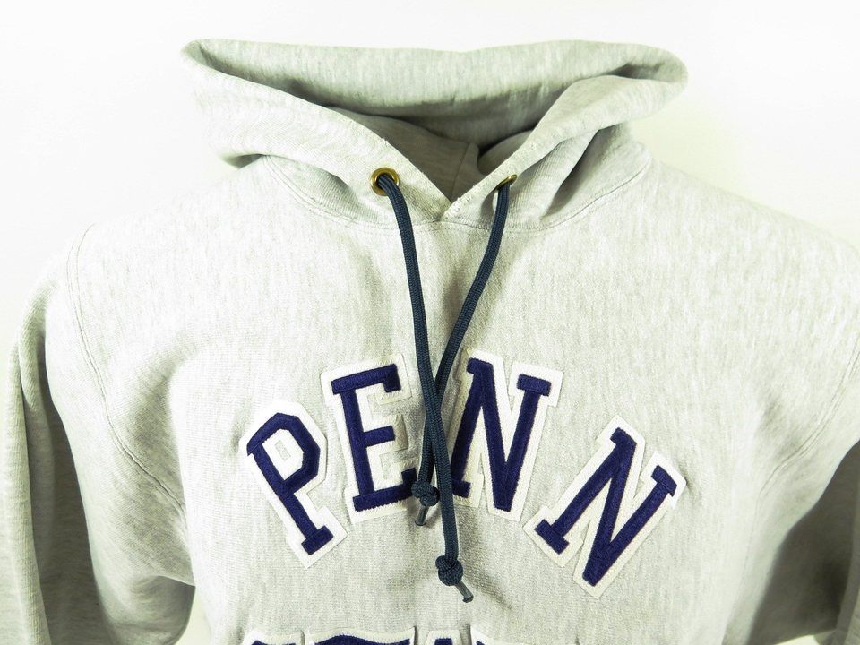 Vintage 80s Champion Penn State Hoodie Mens L Reverse Weave Sweatshirt ...
