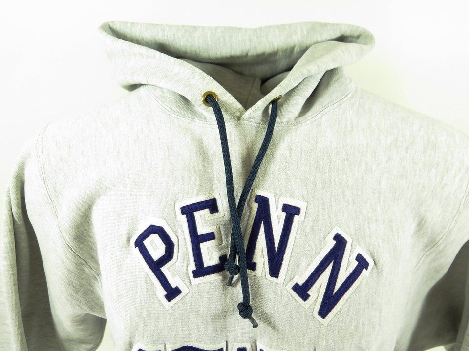 Vintage 80s Champion Penn State Hoodie Mens L Reverse Weave