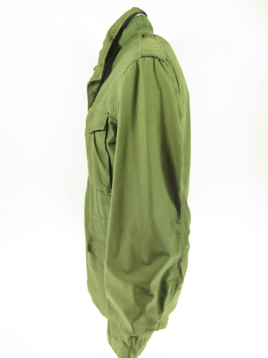 Vintage 70s M-65 Field Jacket Coat Mens M Long Vietnam Era