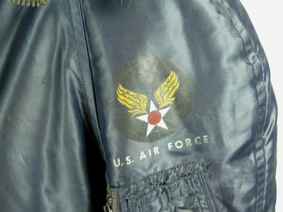 Vintage 50s Type N-2A Snorkel Jacket Mens L Heavy Flying Military Black Tag  USAF | The Clothing Vault