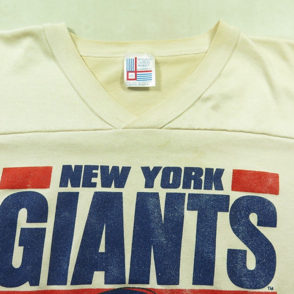 Vintage 80s New York Giants Tee T-shirt Jersey XXL fits XL Football Jersey