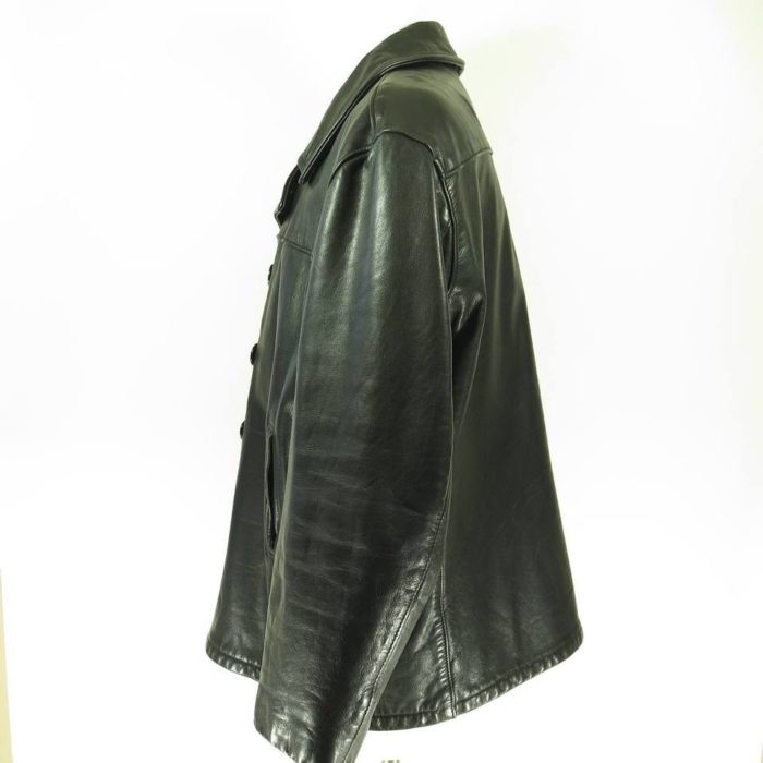 Schott-black-pea-jacket-H01N-5