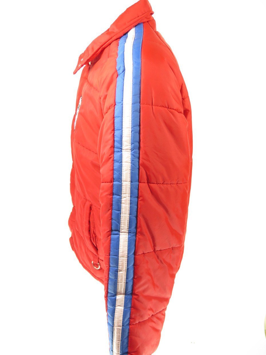 Vintage 80s Ski Jacket Mens 44 13th Winter Olympic Games Lake Placid ...