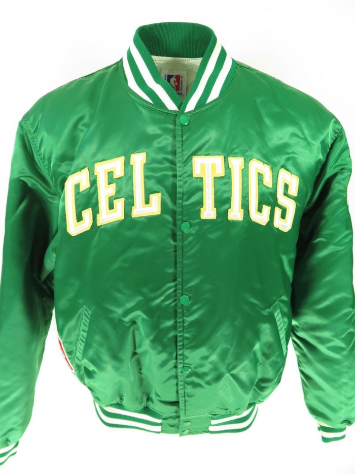 Boston Celtics NBA wool blend shell nylon lined jacket sewn patches Men's  Large