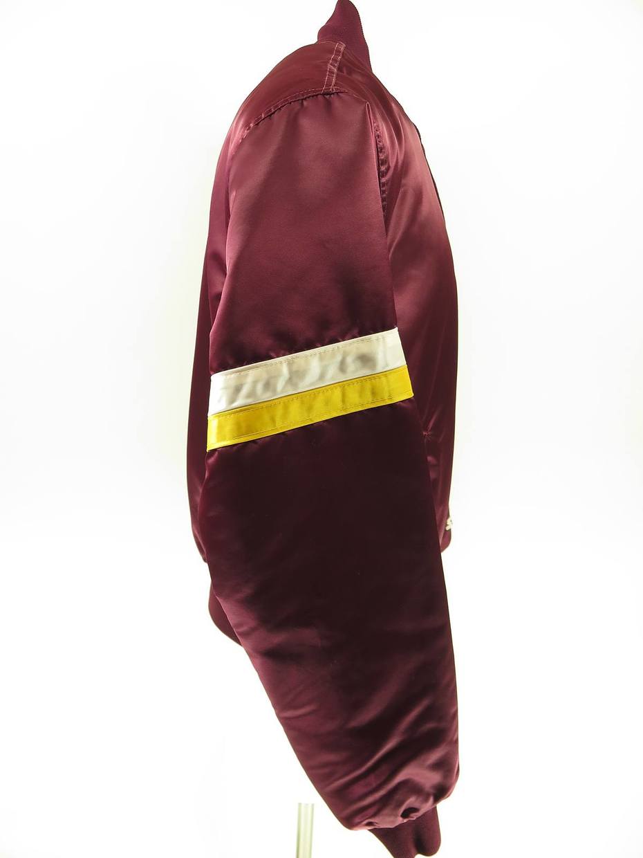 Full-Snap Satin Washington Redskins Burgundy Jacket