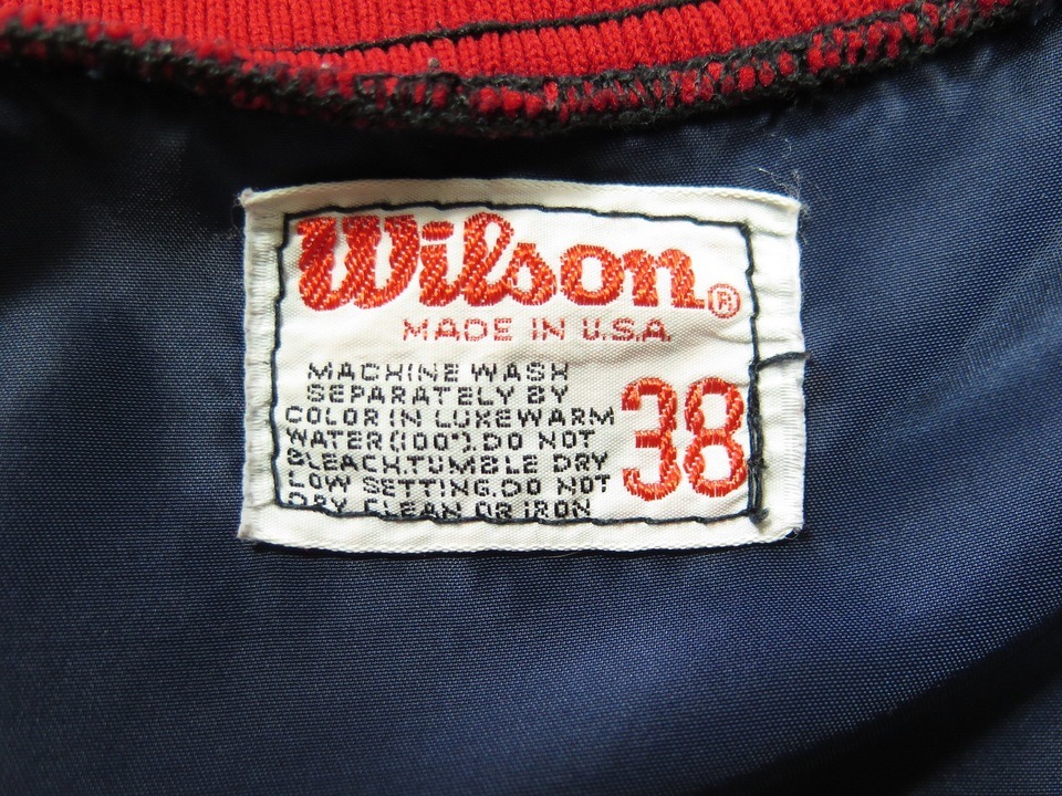 Vtg 80s Wilson MLB Atlanta Braves Shiny Satin Jacket Mens 38 | The ...