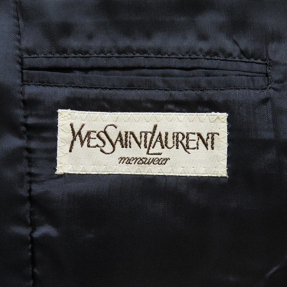 Vintage 80s Yves Saint Laurent Sport Coat 40 R Blazer Blue Wool | The ...