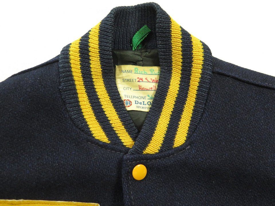 Vintage 80s Tennis Varsity Letterman Jacket 36 Small Leather