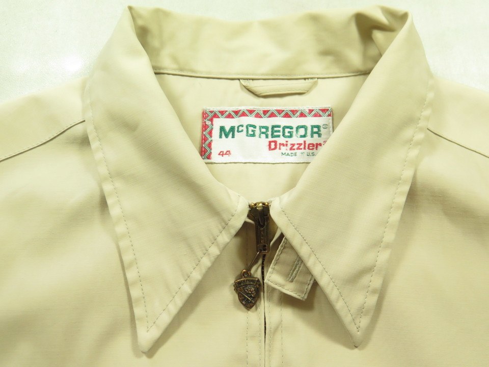 60’s McGREGOR vintage Rayon Gabardine Mcgregor-drizzler-jacket-H22Z-