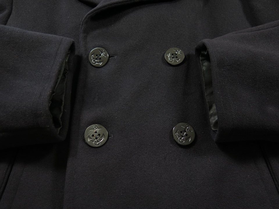 Vintage 40s US Navy Peacoat Melton Wool Medium Short Stenciled | The ...