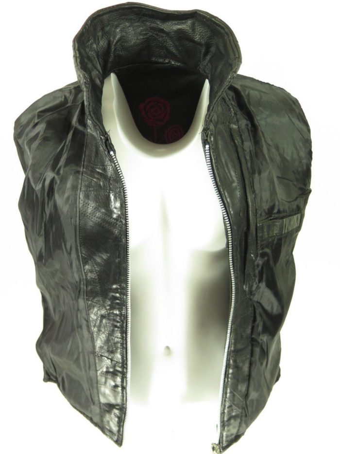 Buffalo-black-leather-womens-jacket-flower-G92U-4