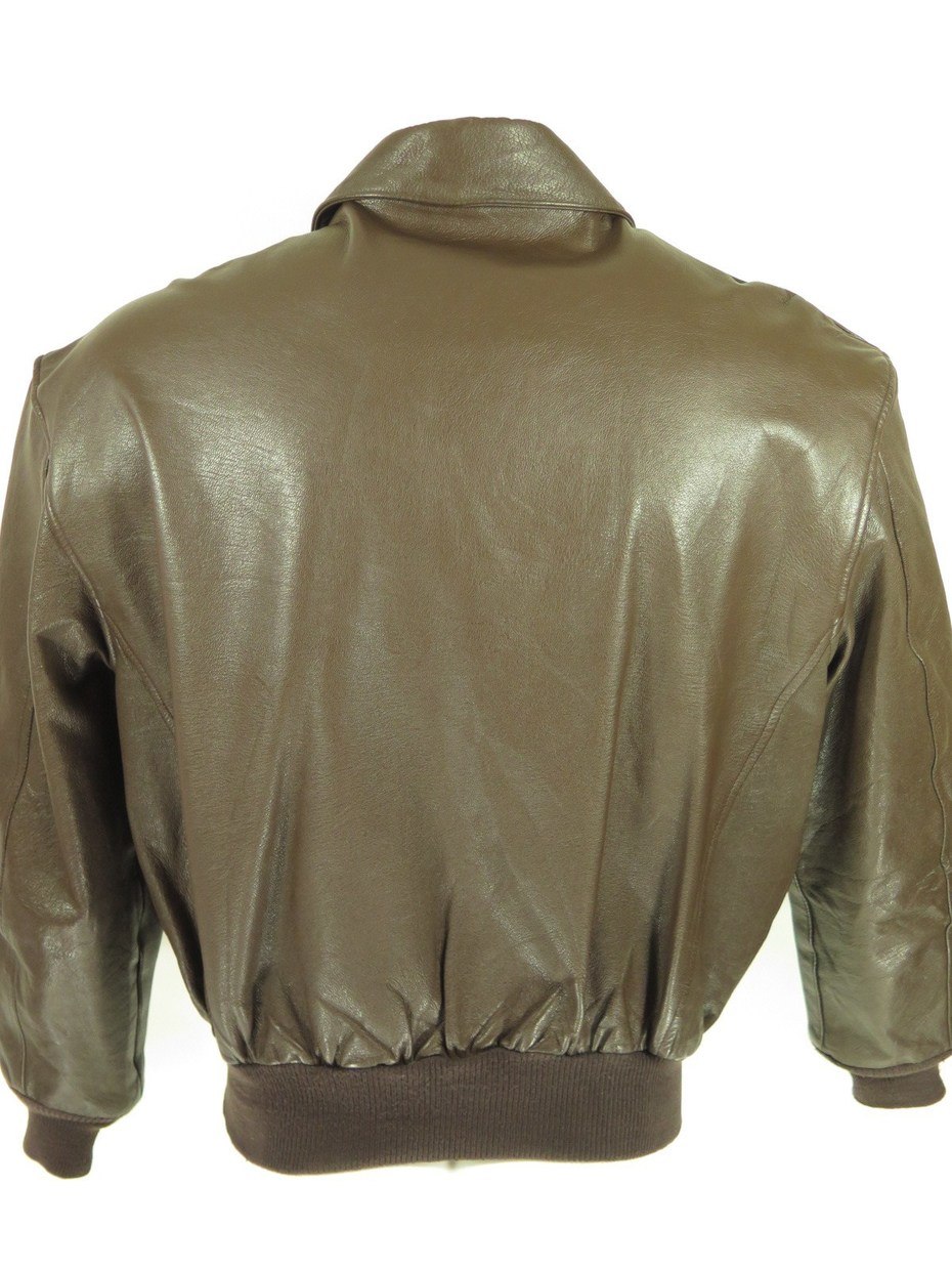 Vintage Cooper Type A 2 Leather Flight Jacket 44 Or Large Goatskin Brown Usaf The Clothing Vault 