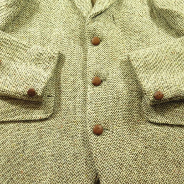 Vintage 70s Harris Tweed Sport Coat 38 England Wool Jacket 3 ...