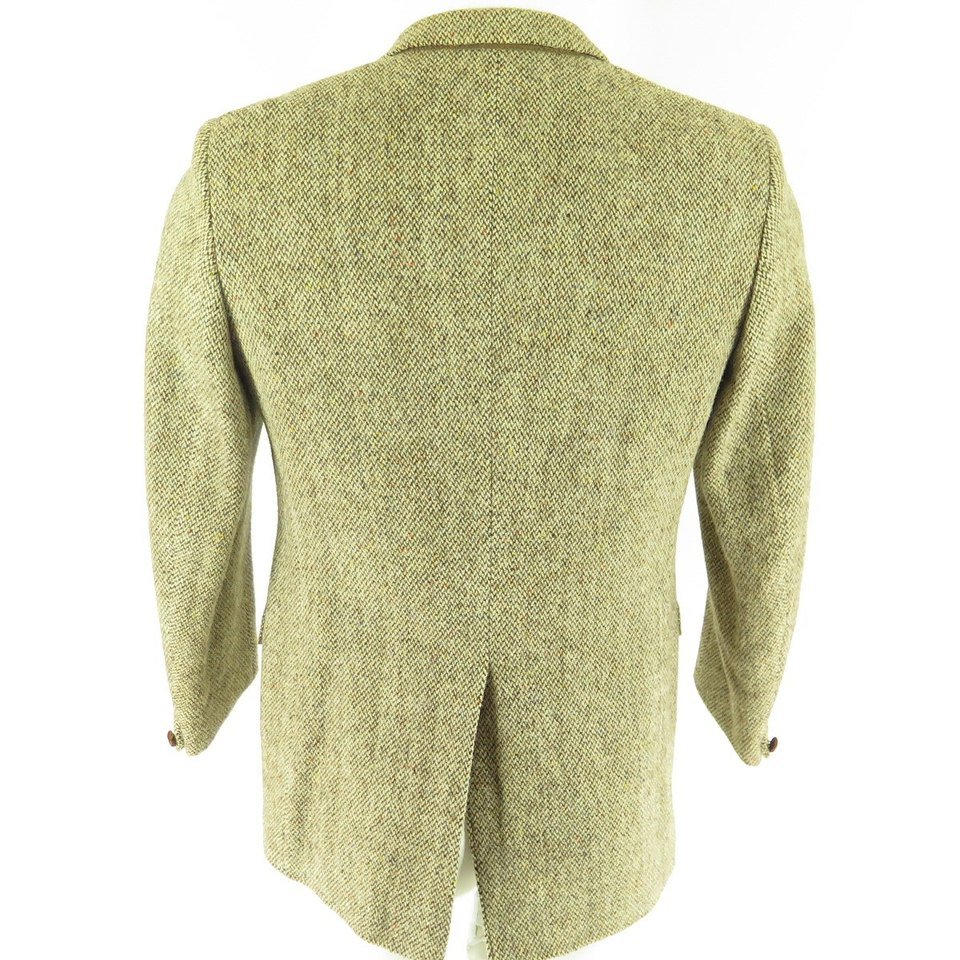 Vintage 70s Harris Tweed Sport Coat 38 England Wool Jacket 3 ...