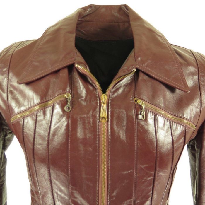 H10G-Red-leather-wintage-zip-winter-jacket-2