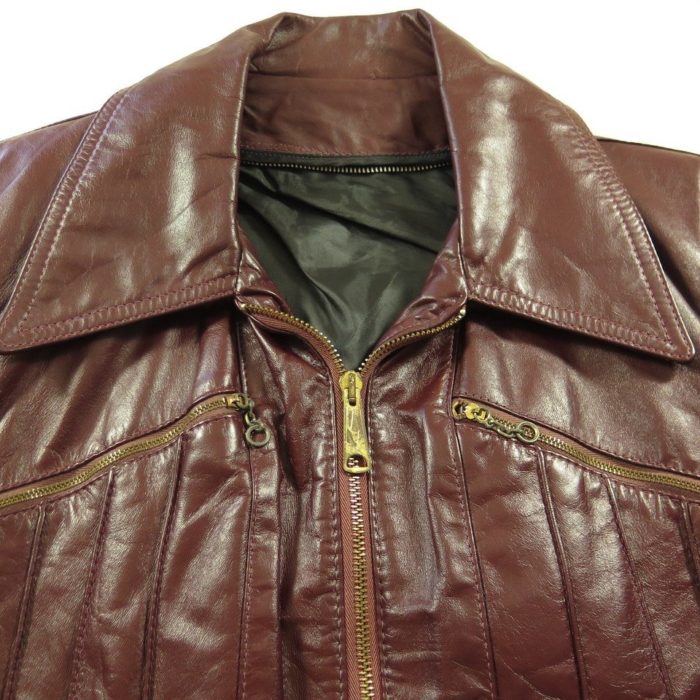 H10G-Red-leather-wintage-zip-winter-jacket-7