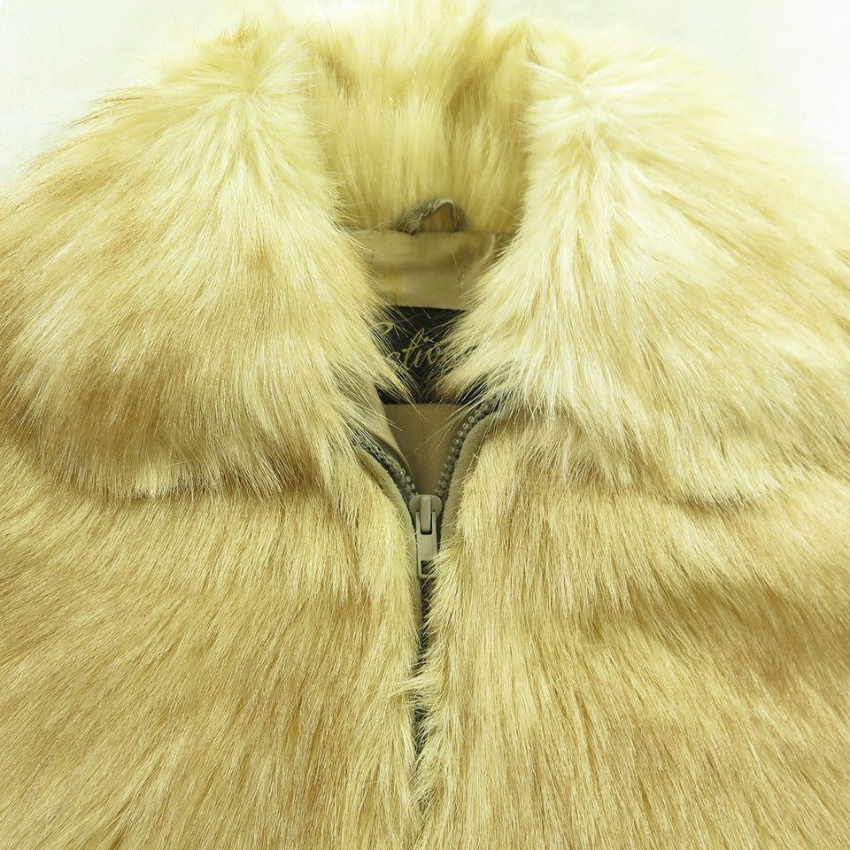 Vtg 80s Estival Genuine Nanny Goat Fur Jacket Womens L | The Clothing Vault