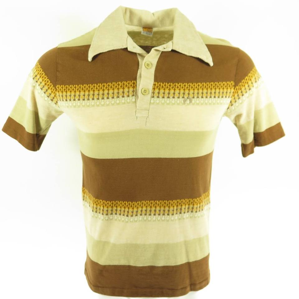 Vintage 60s Hang Ten Polo shirt Mens L Surf Skate Board Stripe | The ...