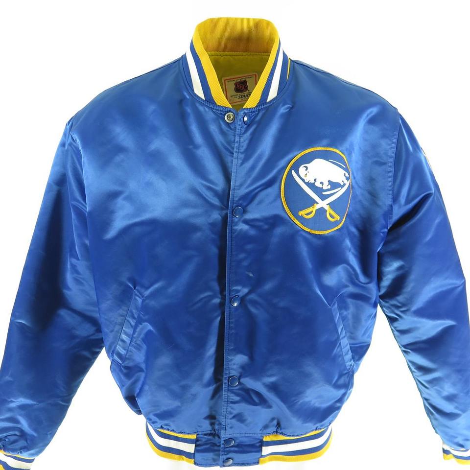 Vintage 80s Boston Bruins Starter Jacket Mens XL NHL Hockey Satin Patches