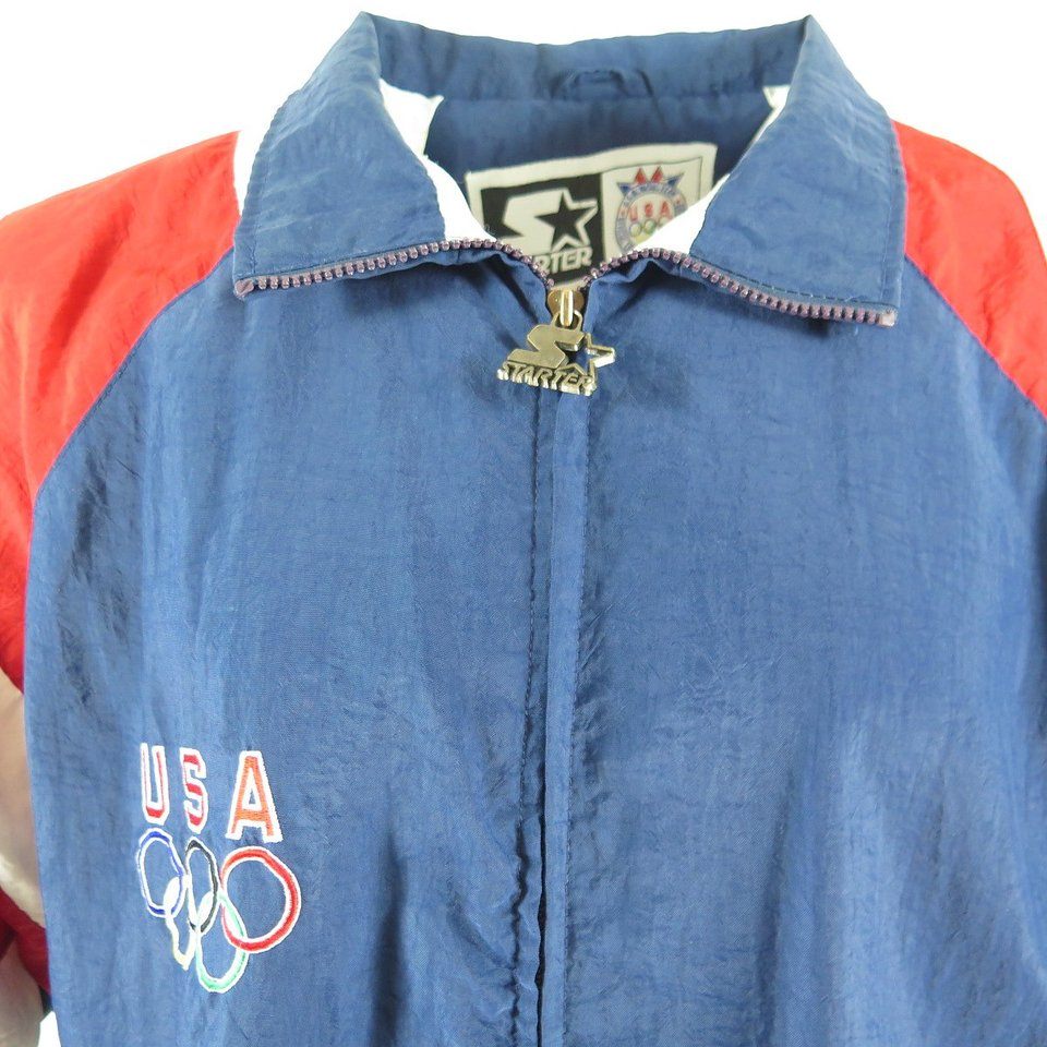 Vintage 90s Team USA Olympics Starter Jacket Mens 2XL Eagle Atlanta ...