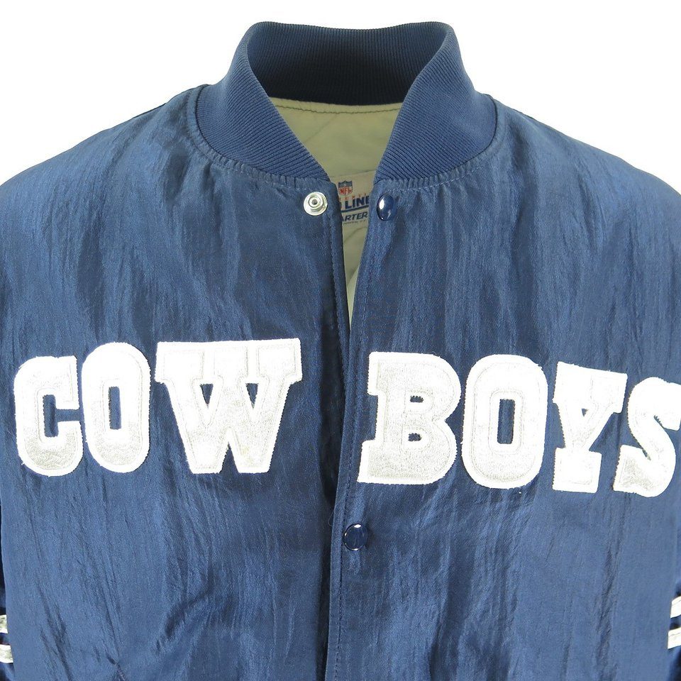 Vintage 80s DALLAS COWBOYS NFL Starter Nylon Jacket L