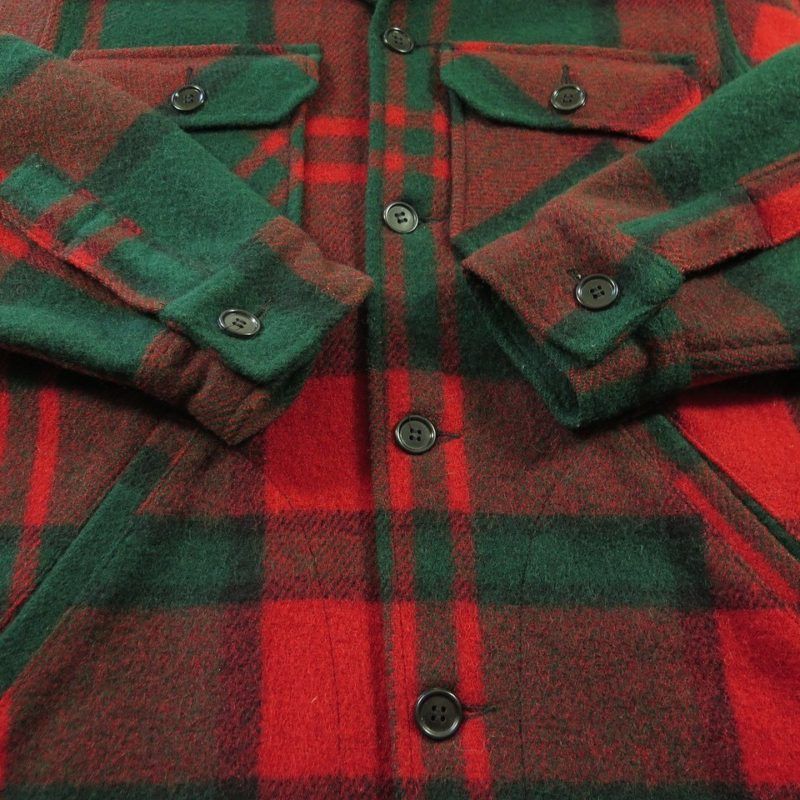 Vintage 60s Woolrich Outdoors Jacket Medium D-Pocket Shirt Deadstock ...