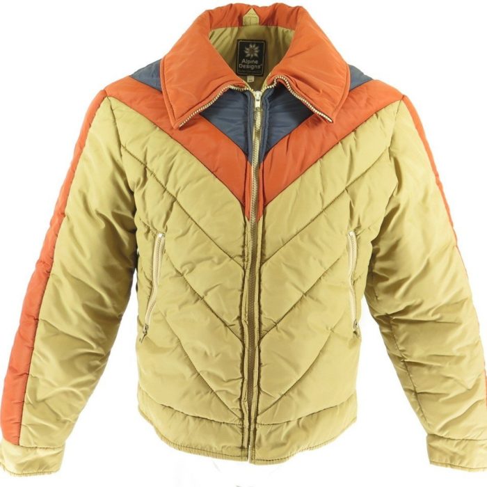 VINTAGE 80'S SKI JACKET Jackets & Coats Brown Winter 