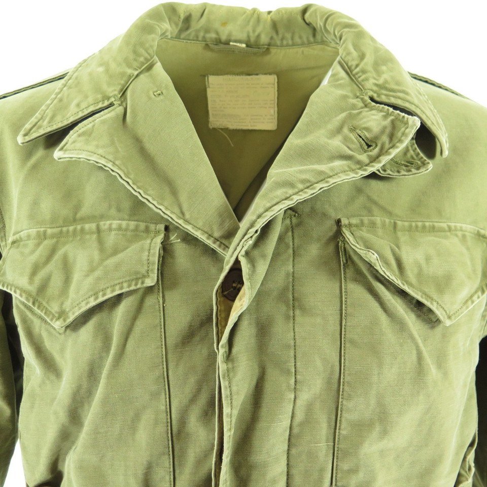 Vtg 40s WWII Era M-1943 Military Field Jacket Coat 36 R | The Clothing ...