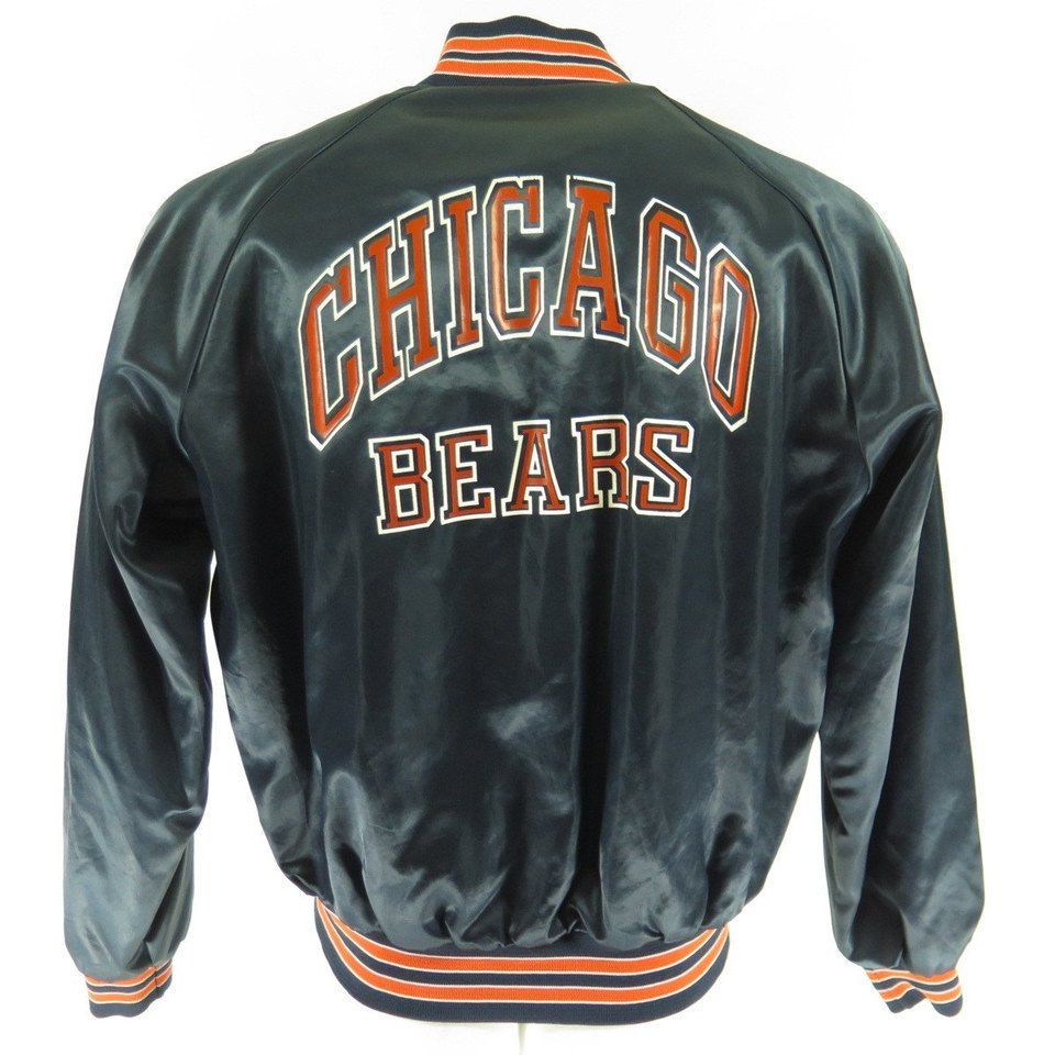 CHICAGO BEARS “DITKA” STYLE Snap Front Football NFL JACKET