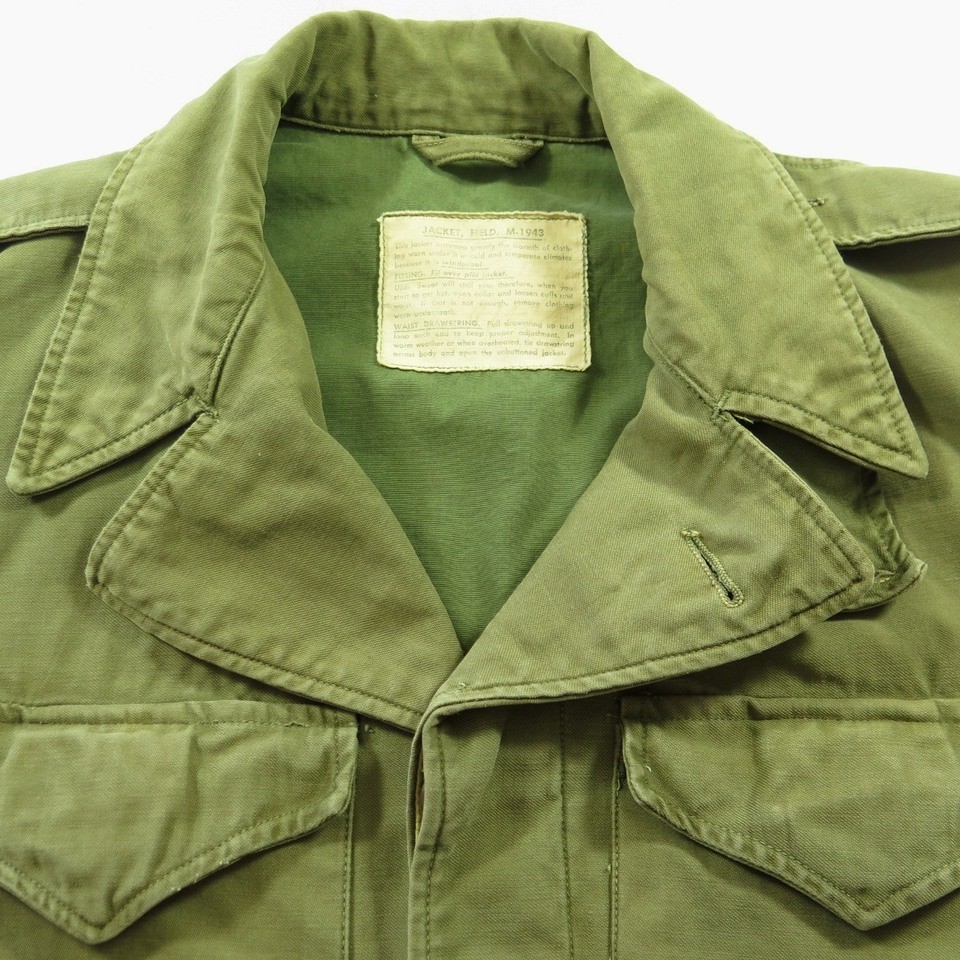 Vintage 40s US Army Field Jacket M-43 Size 38 fits Med WWII