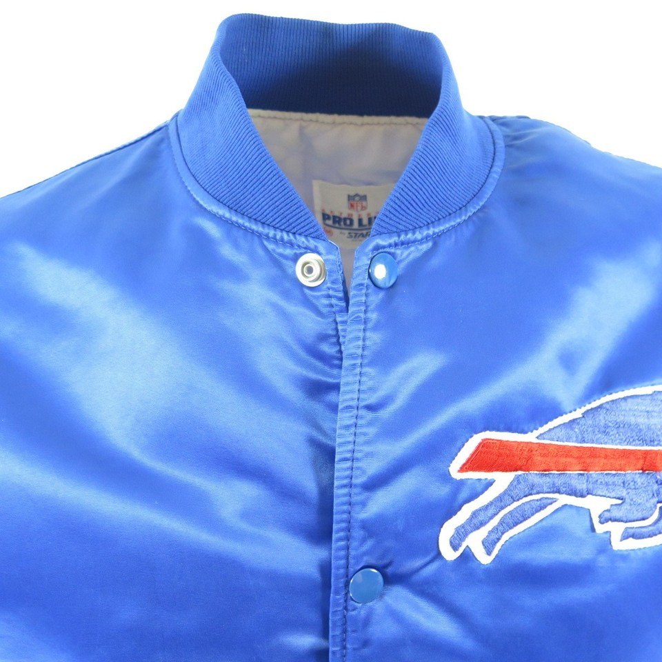 Vintage 80s Buffalo Bills Starter Satin Jacket Mens XL Proline NFL Football