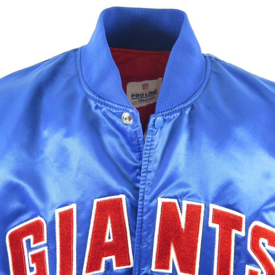 Ny Giants Vintage Starter Proline Pullover Football Jacket L 