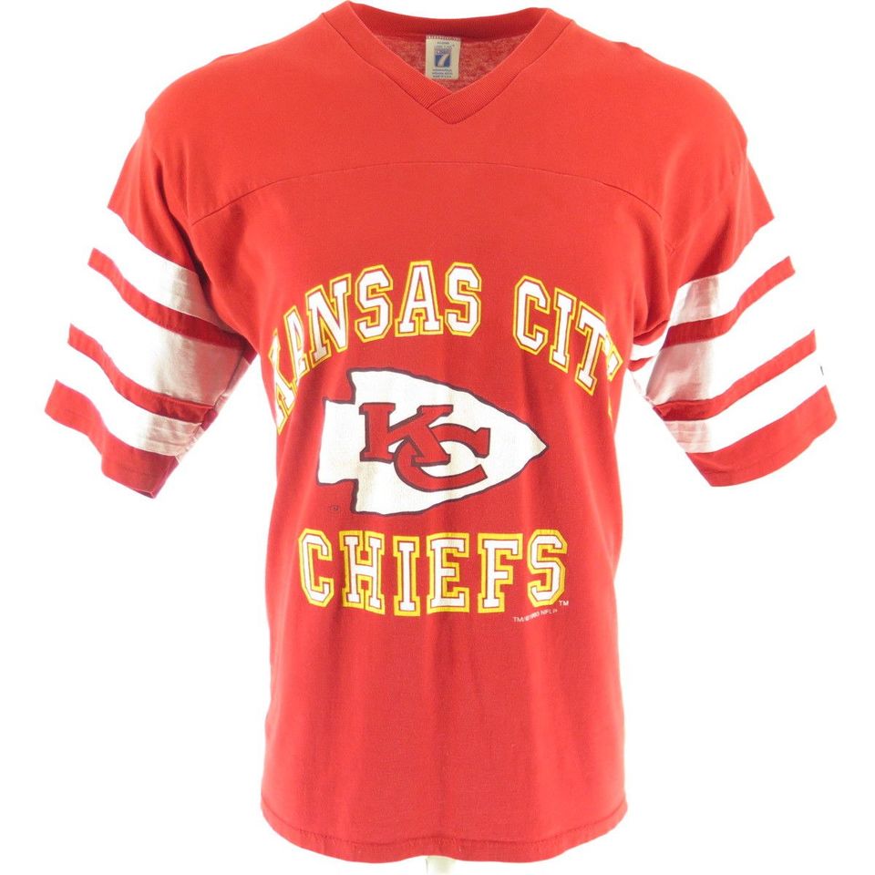 Continent Moeras Winkelier Vtg 90s Logo 7 NFL Football Kansas City Chiefs Jersey Shirt Mens L NOS |  The Clothing Vault