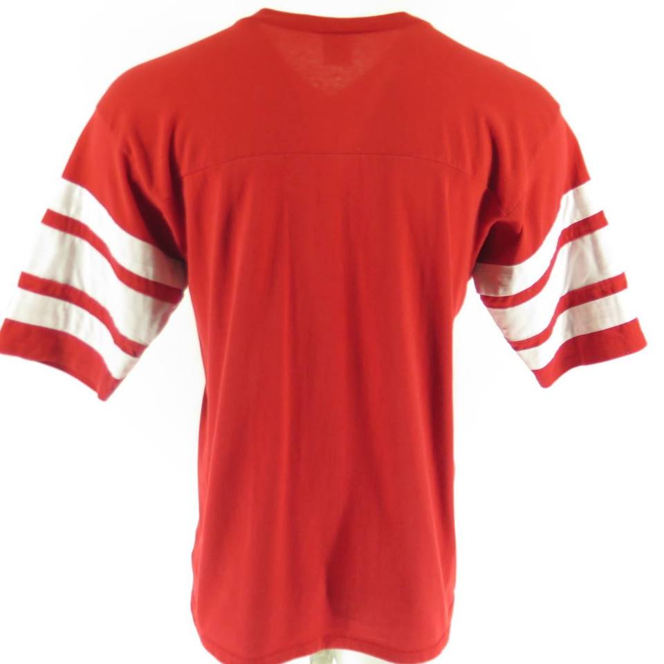 Vintage Logo 7 Red NFL KC Chiefs No Name Jersey Mens Medium USA 42-44 #90  Offic