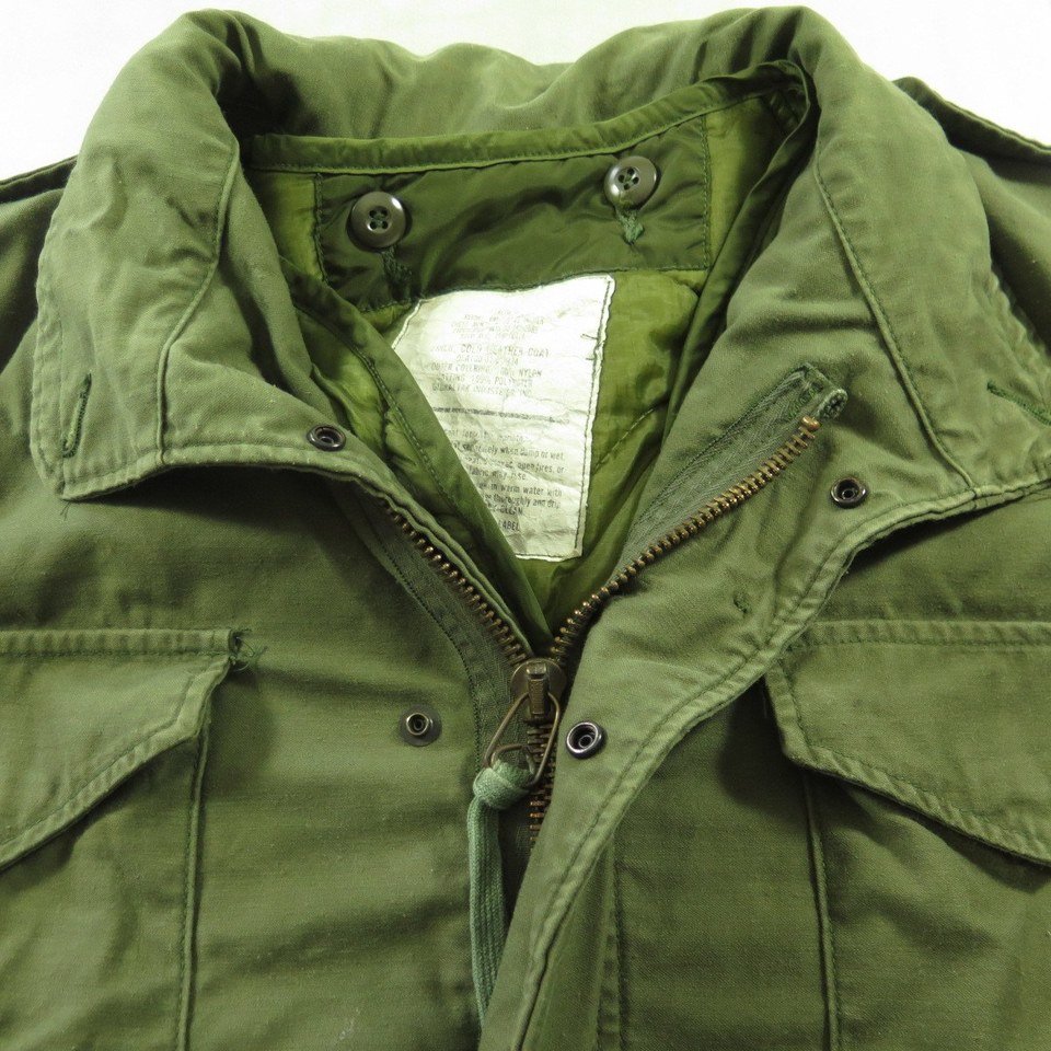 Vintage 80s M-65 Field Jacket L with Liner John Ownbey OG-107 Military |  The Clothing Vault