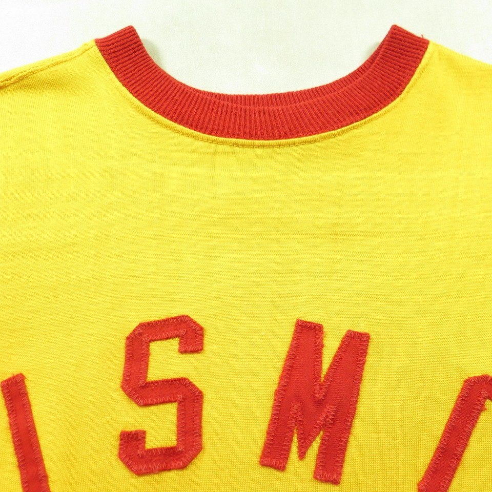 Vtg 60s Yellow Durene USMC military T-Shirt M by The Clothing Vault | The  Clothing Vault