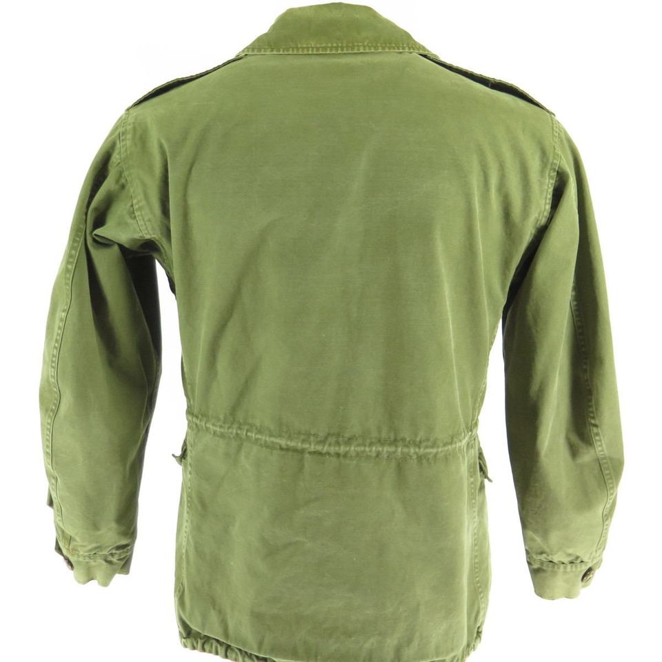 Vintage 50s M-1950 Field Jacket Mens XS Military Army OG 107 Sateen ...