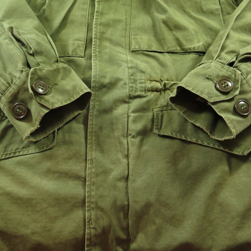 Vintage 50s M-1950 Field Jacket Mens XS Military Army OG 107 Sateen ...