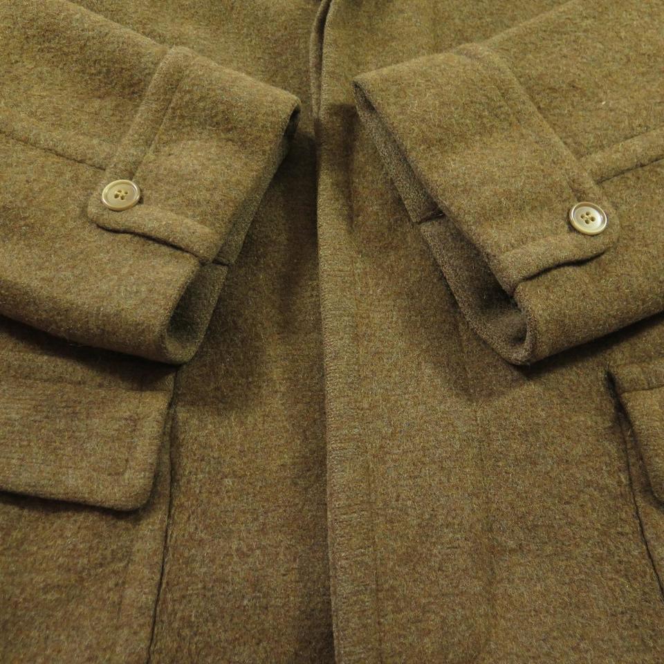 Vintage 30s Depression Wool Great Coat Overcoat Mens 40 Union Made ...