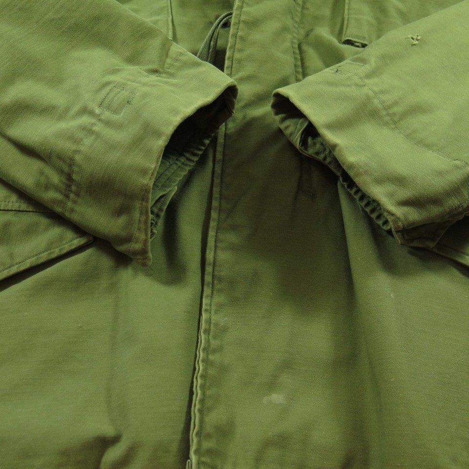 Vintage 70s M-65 Army Field Jacket Mens M Vietnam Cotton Sateen