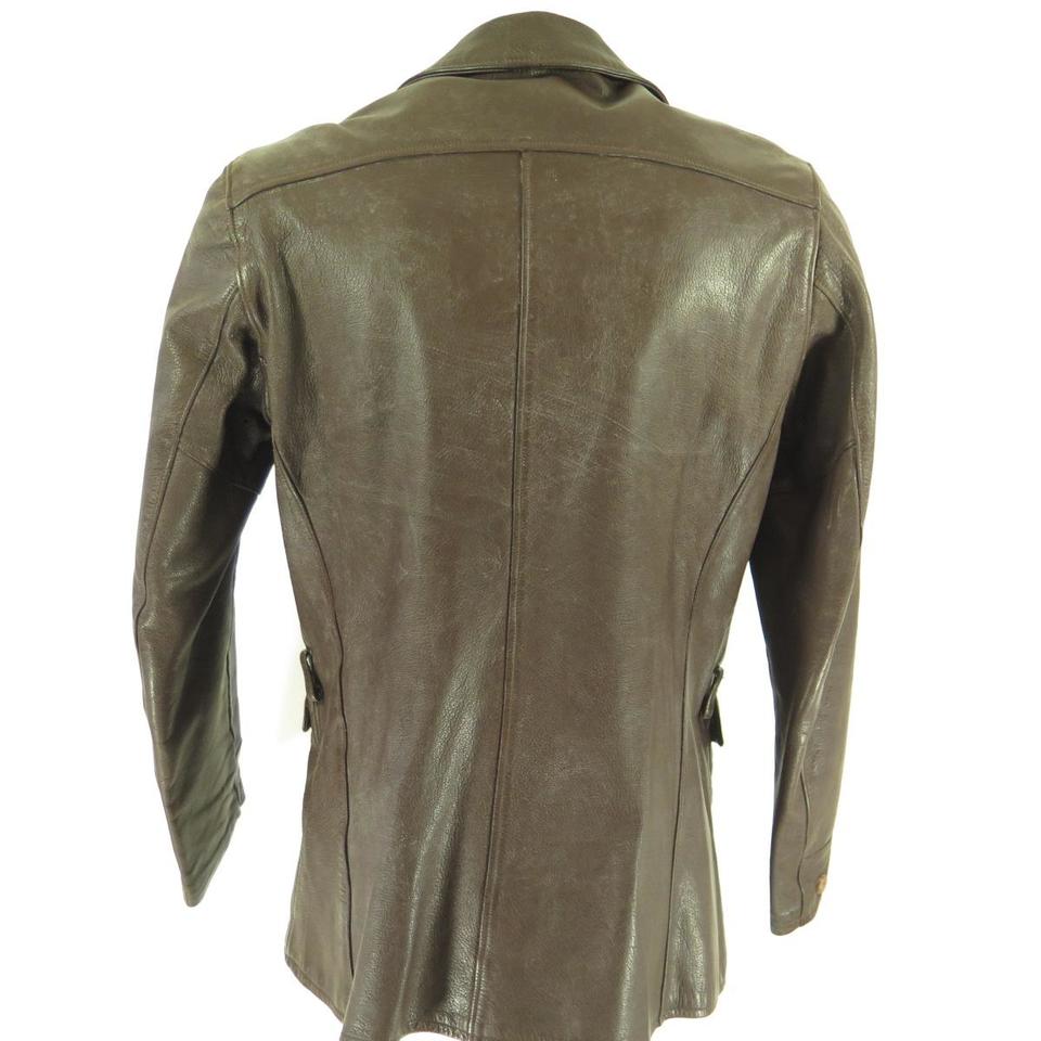 Vintage 50s California Leather Jacket Men L Goatskin Soft Rockabilly ...
