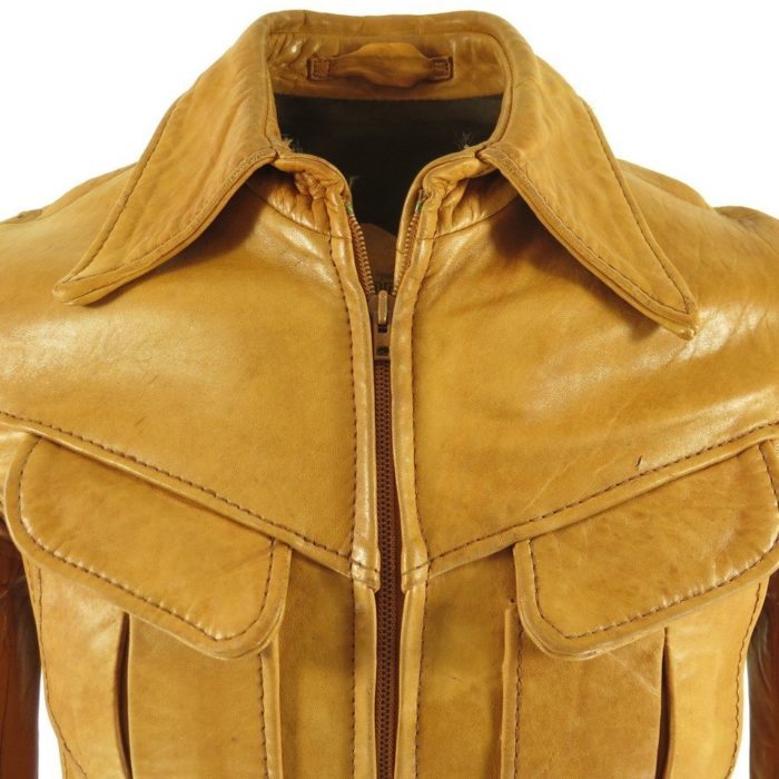 Spain ☆本革☆ old leather jacket