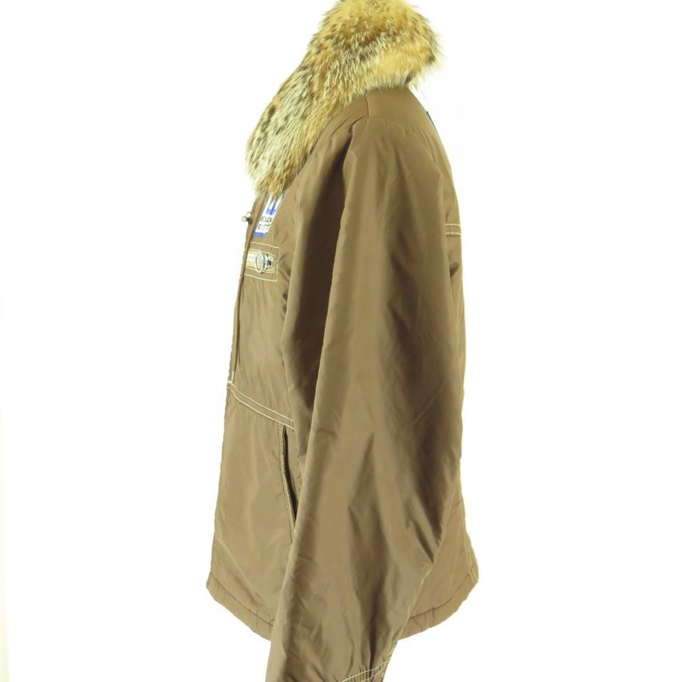Vintage 60s Skiing Jacket Fox Fur Large Mighty Mac Talon Zip Insulated ...